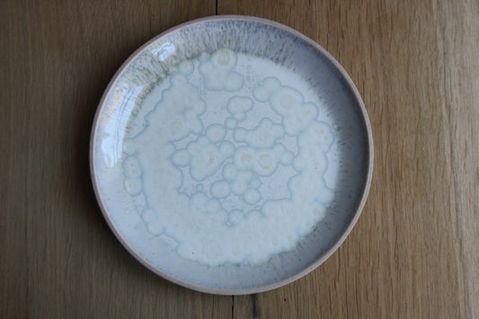 Lunch Plate, Light Rose w. crystal Glaze